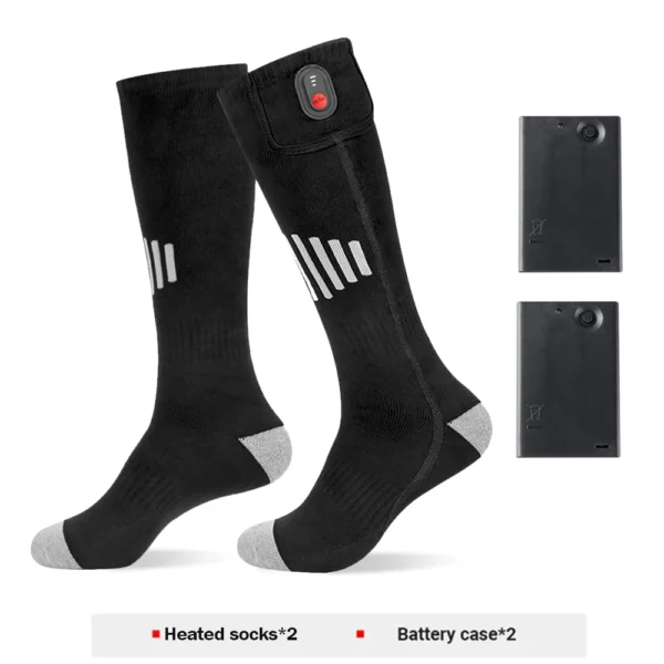 Heated Socks Winter Warm Snowmobile Skiing Heated Socks With Battery Case Outdoor Sport Thermal Heated Foot Warmer Ski Sports - Image 9