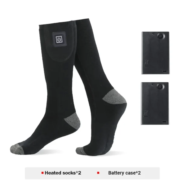 Heated Socks Winter Warm Snowmobile Skiing Heated Socks With Battery Case Outdoor Sport Thermal Heated Foot Warmer Ski Sports - Image 8