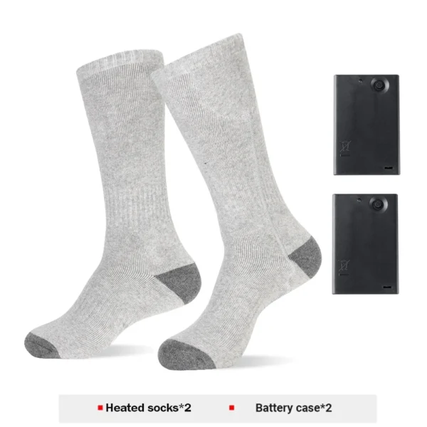 Heated Socks Winter Warm Snowmobile Skiing Heated Socks With Battery Case Outdoor Sport Thermal Heated Foot Warmer Ski Sports - Image 11