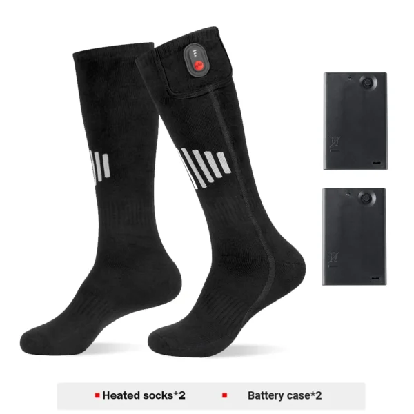 Heated Socks Winter Warm Snowmobile Skiing Heated Socks With Battery Case Outdoor Sport Thermal Heated Foot Warmer Ski Sports - Image 10