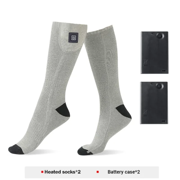 Heated Socks Winter Warm Snowmobile Skiing Heated Socks With Battery Case Outdoor Sport Thermal Heated Foot Warmer Ski Sports - Image 7