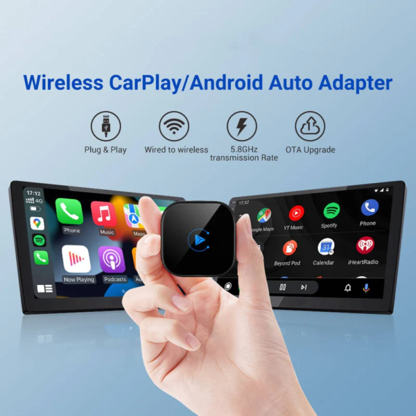 🎄🎄Christmas Early Bird Sale -33%OFF & Upgrades⚡Mini Wireless CarPlay/Android Auto 2 in 1 Adapter - Image 4